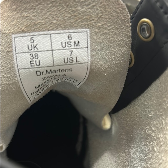 Dr. Martens White Leather Women's Boots - Picture 6 of 6